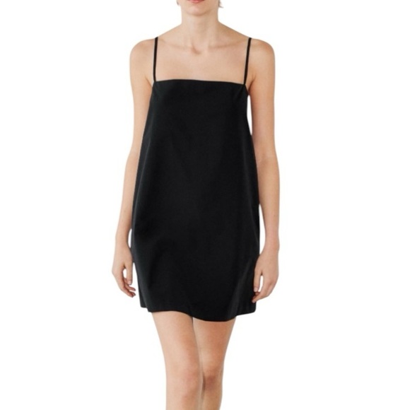 Zara Strappy Mini Little Black Dress with Criss-Cross Back Straps in Size Small - Picture 1 of 7